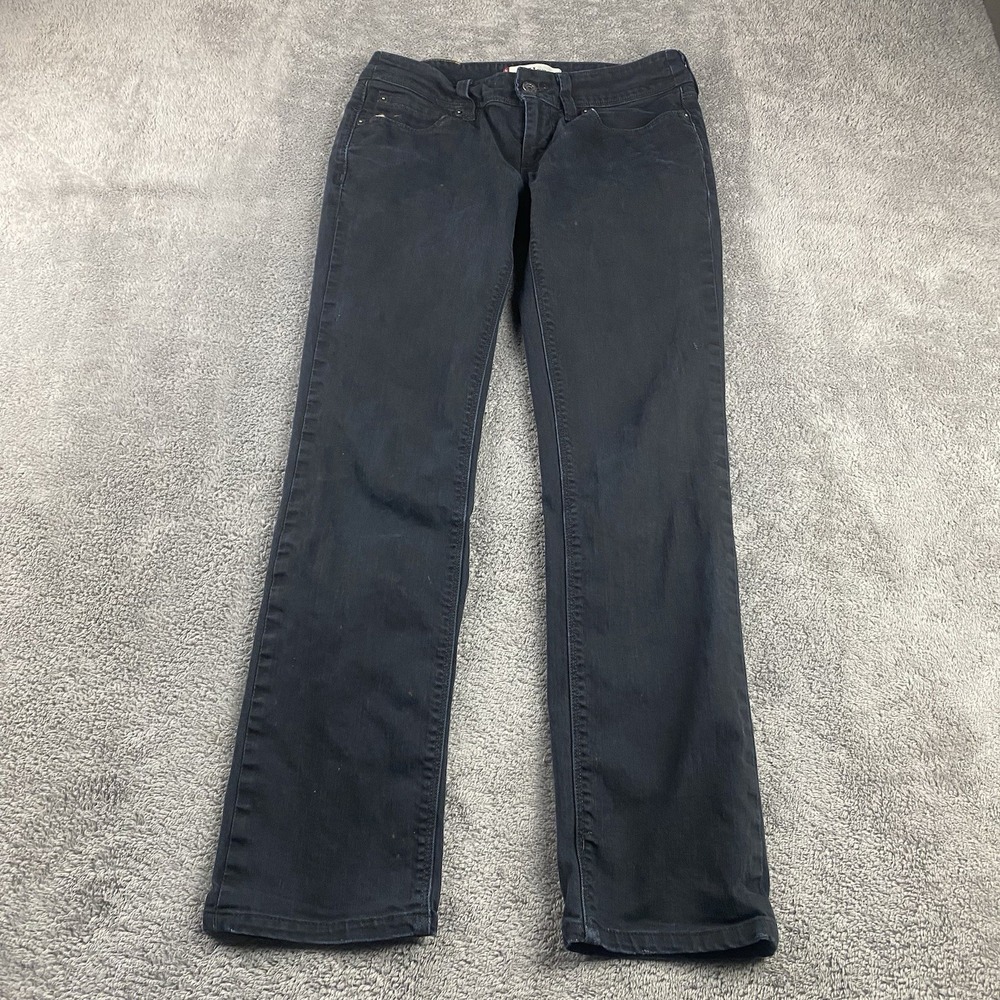 Levi's 571 Slim Fit Jeans Womens 29x27.5 Black Low rise
